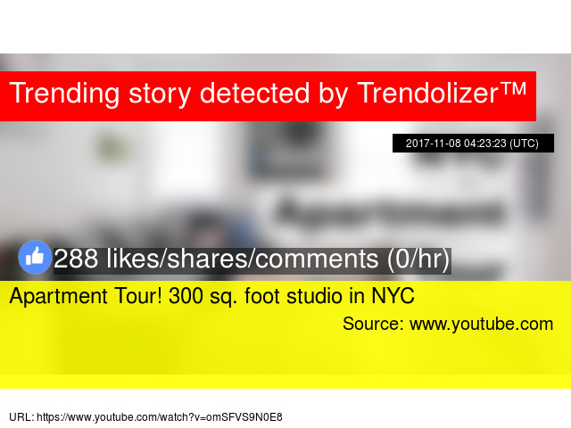 Apartment Tour 300 Sq Foot Studio In Nyc